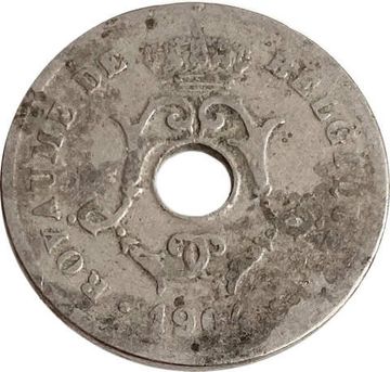 10 сантимов 1904 Бельгия (надпись на французском BELGIQUE)