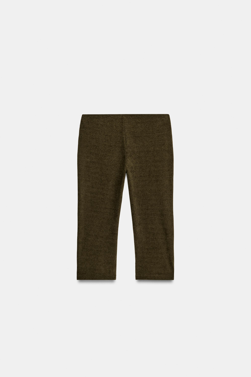 БРЮКИ КАПРИ ИЗ ВЕЛЬВЕТА С ПОЯСОМ — ZARA