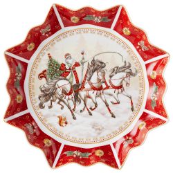 БЛЮДО LEFARD "ТРОЙКА" 26*4 СМ КРАСНОЕ (КОР=8ШТ.)