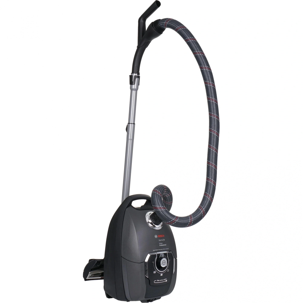 Пылесос Bosch BGL8PRO5 Serie 8 HomeProfessional с мешком для сбора пыли, 1800 Вт, серый