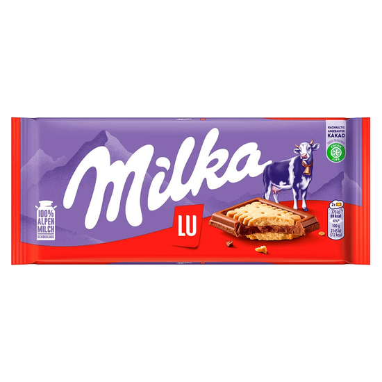 Шоколад молочный Milka LU, 87 г (Германия)