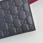 Портмоне Gucci GG Emblem без монетницы — тёмно-серое — фото 3