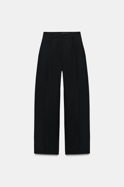 ZARA БРЮКИ BALLOON ZW COLLECTION, ЧЕРНЫЙ