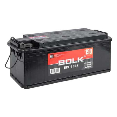 Аккумулятор BOLK Standart 190 А/ч R+(4) 514x218x210 B Ca/Ca EN 1200 А (под болт)