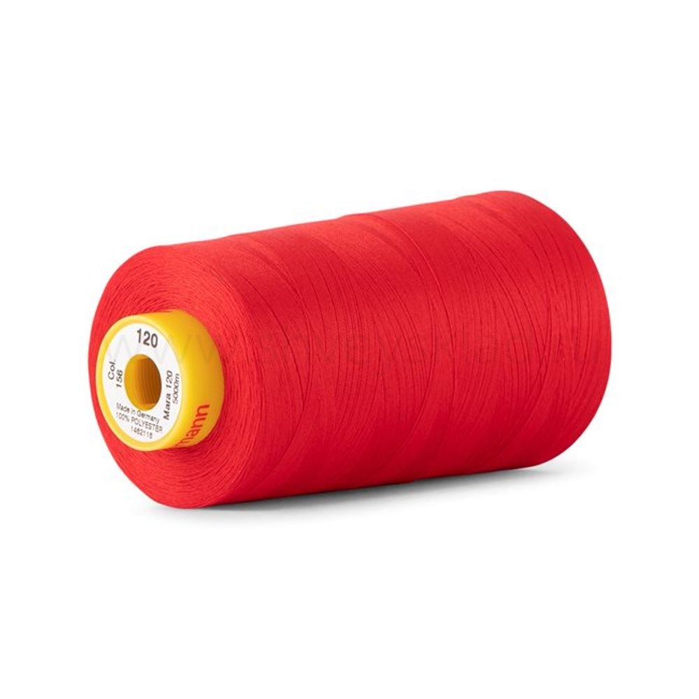 Нитка Gutermann Mara 120 (5000 метров), 1 боб., универсальная | 156 красный