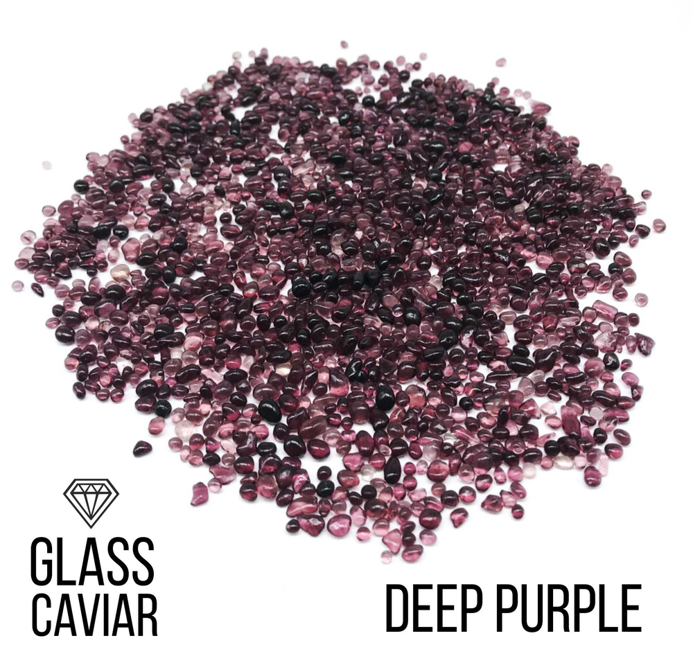Стеклянная крошка Glass Caviar, Deep Purple, 250гр