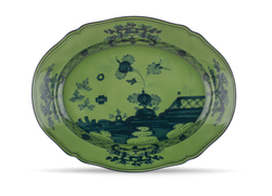 Блюдо овальное Richard Ginori Oriente Italiano Malachite (38.5 см)