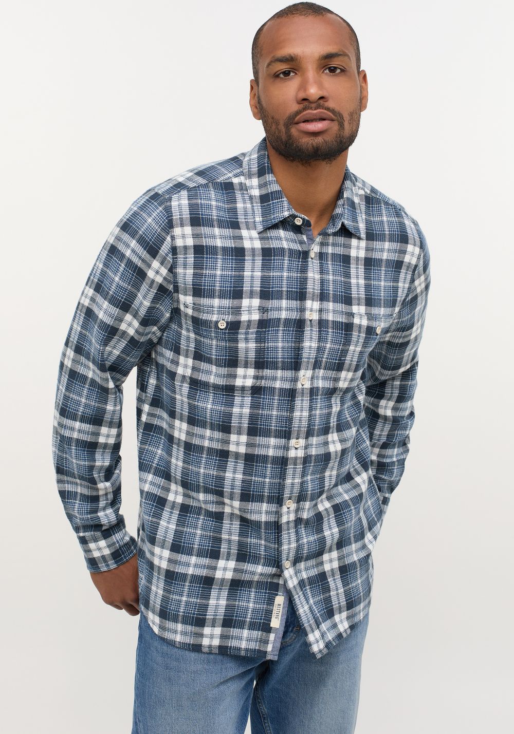 Рубашка Clemens Blue Flannel 1014135-12490