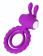 Фиолетовое эрекционное кольцо на пенис JOS GOOD BUNNY (Цвет: фиолетовый)