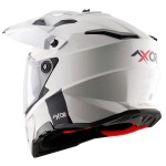 Шлем AXOR X-CROSS DUAL VISOR SC, с визором, цвет белый (M)