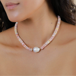 Колье Nature Bijoux, Spiaggia Rosa, с жемчугом и морскими ракушками, NB26.1-15-43733 (розовый)