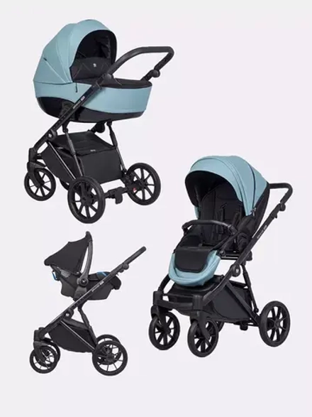 Коляска BRANO PRO (3 в 1) (Riko) 02 Сrystal blue (синий)