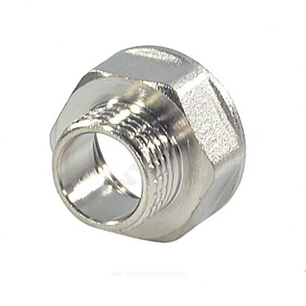 Переход латунь никель реборда Ду 20х15 (3/4"х1/2") ВР/НР SantechSystems