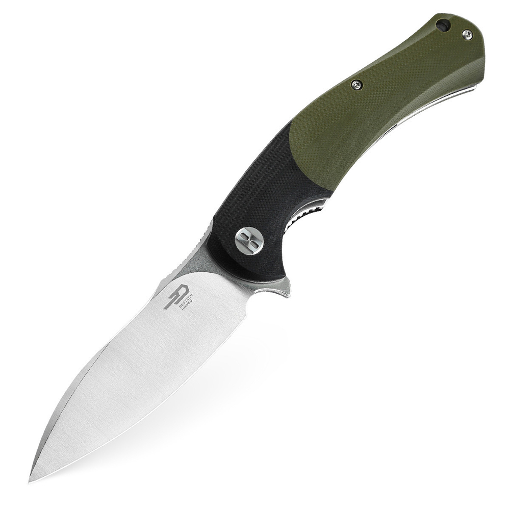 Складной нож Bestech BG32A Penguin, зеленая рукоять