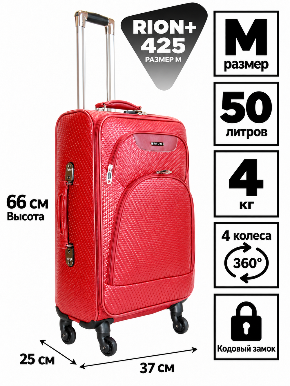 RION+ 425PL-RED — инфографика