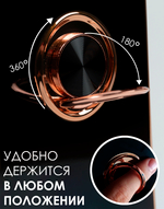 Стильный глянцевый чехол для POCO F3 и K40 и MI 11i с кольцом-подставкой и бархатной подкладкой