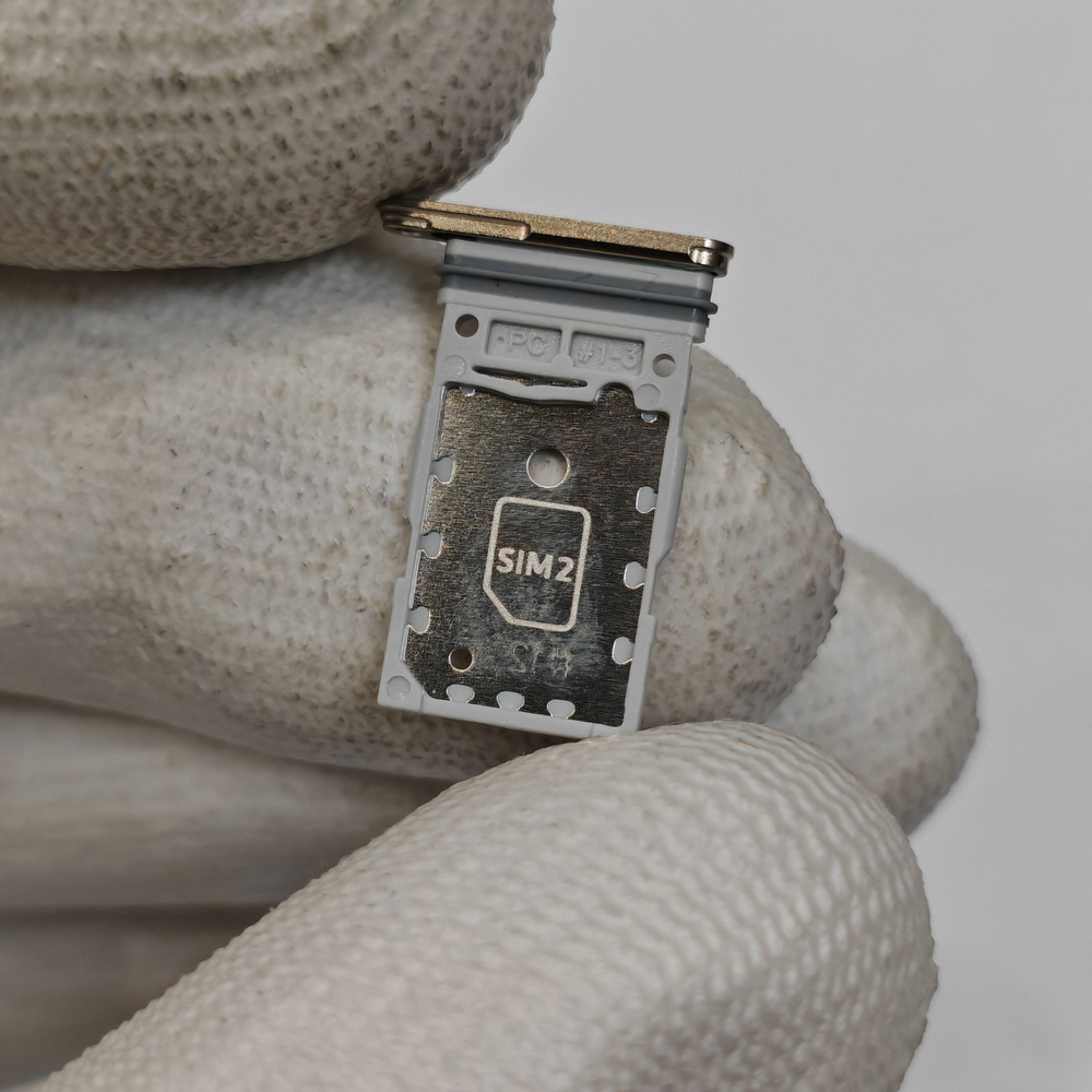 Сим лоток для Samsung S24 Ultra (S928) Держатель Sim. Оригинальное качество (Цвет: Серый Титан)
