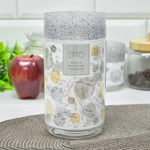 Емкость для сыпучих продуктов 1л "Asti", гранит светло-серый