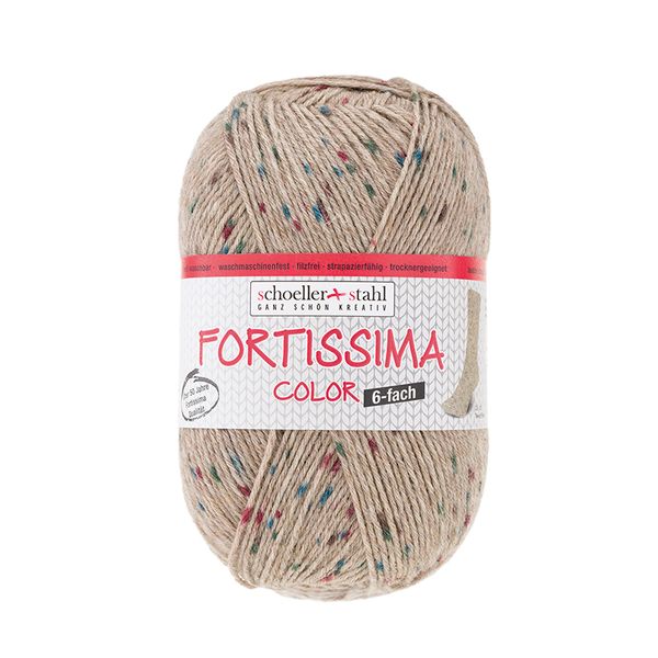 Пряжа Austermann (Аустерманн) Fortissima Color 6-fach Tweed-Effekt / уп.5 мот. по 150 г, 410м, коричневый