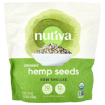 Nutiva, органические семена конопли, необработанные, 539 г (19 унций)