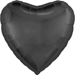 Р 18" Сердце Графит 40 см.