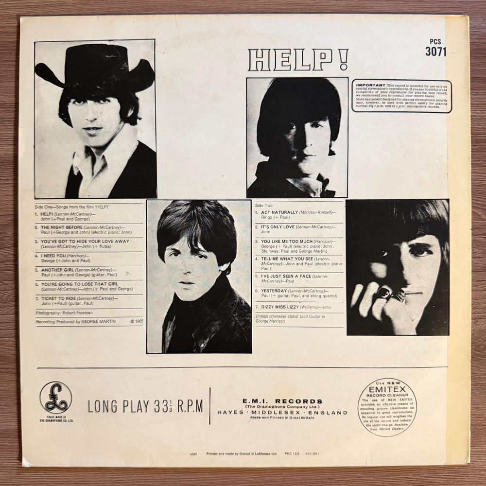 The Beatles – Help! (Франция 1974г.)