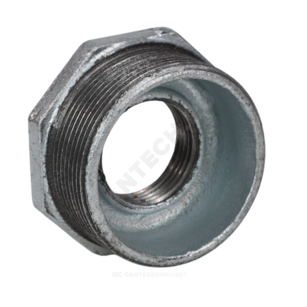Футорка чугун оц Ду 25х15 (1"х1/2") НР/ВР Fittex PLUS