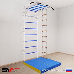 Шведская стенка Sv Sport 5314 (Турник рукоход/Лестница/Мат 1м)