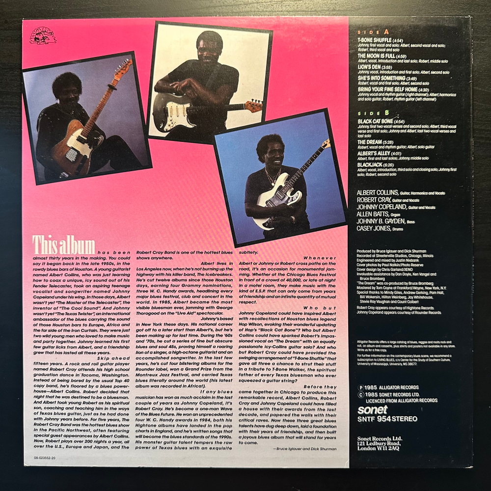 Albert Collins / Robert Cray / Johnny Copeland - Showdown! (Англия 1985г.)