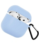 Чехол для Airpods 4 Gurdini силиконовый голубой