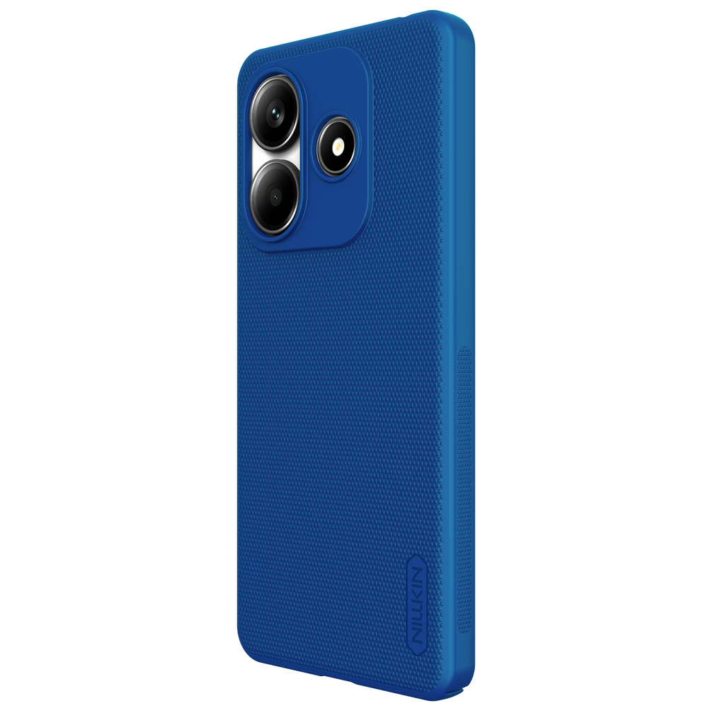 Тонкий жесткий чехол синего цвета (Peacock Blue) от Nillkin для Xiaomi Redmi Note 14 5G (версия Китай), серия Super Frosted Shield