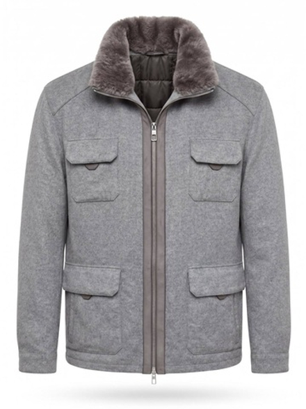 Куртка Loro Piana воротник овчина