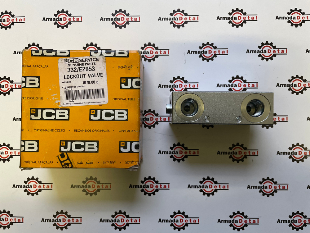 Клапан гидрозамка аутригера | 332/E2953, 25/996100 | JCB