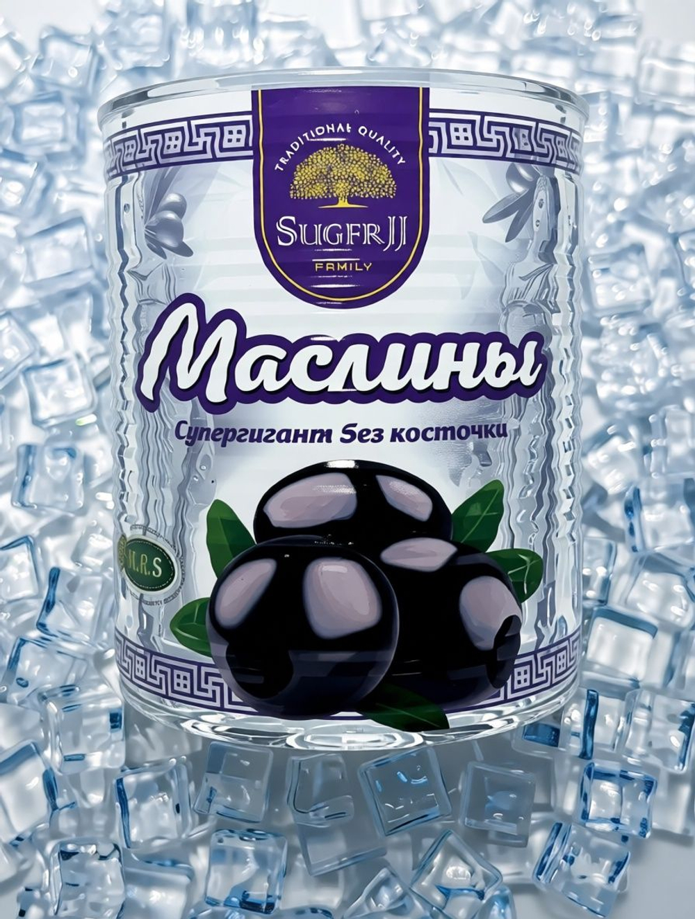 Маслины Супергигант без косточки 825г