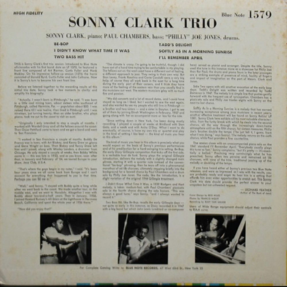 Sonny Clark Trio / Sonny Clark Trio (LP)