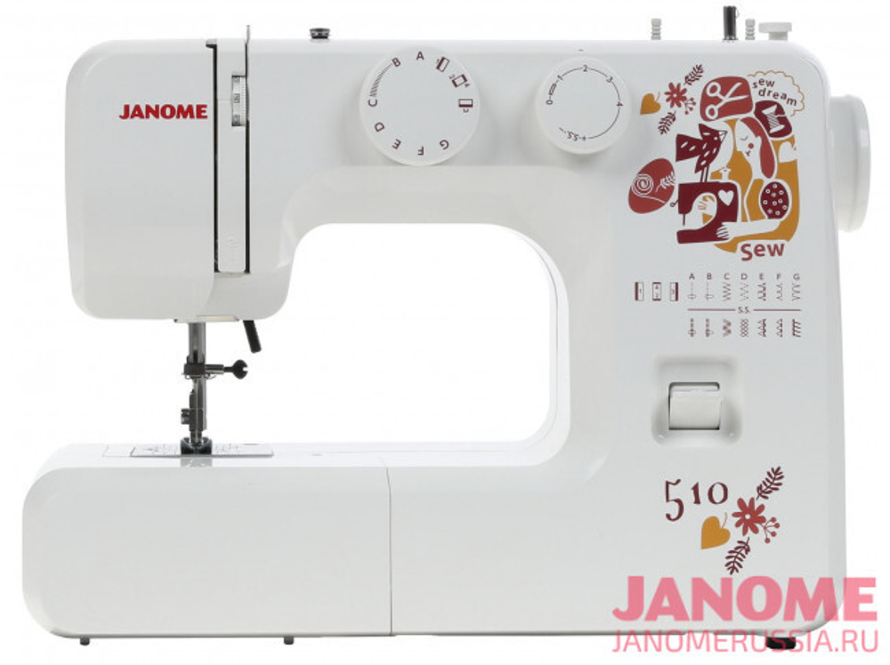 Швейная машинка Janome SewDrems 510