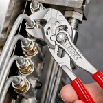 миниатюрный цанговый ключ переставные клещи хромированные 125 мм Knipex 86 03 125 SB
