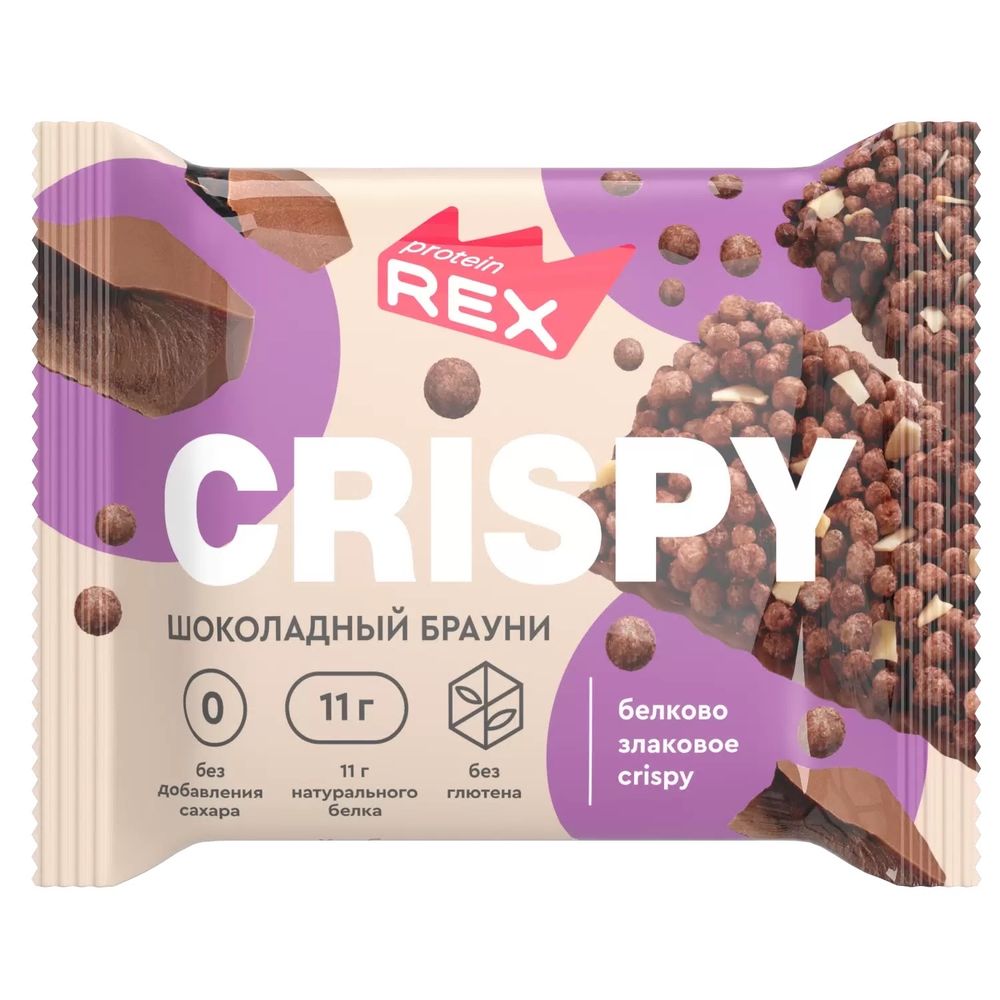 Хлебцы "Криспи" протеин-злаковые со вкусом "Шоколадный Брауни" 55гр