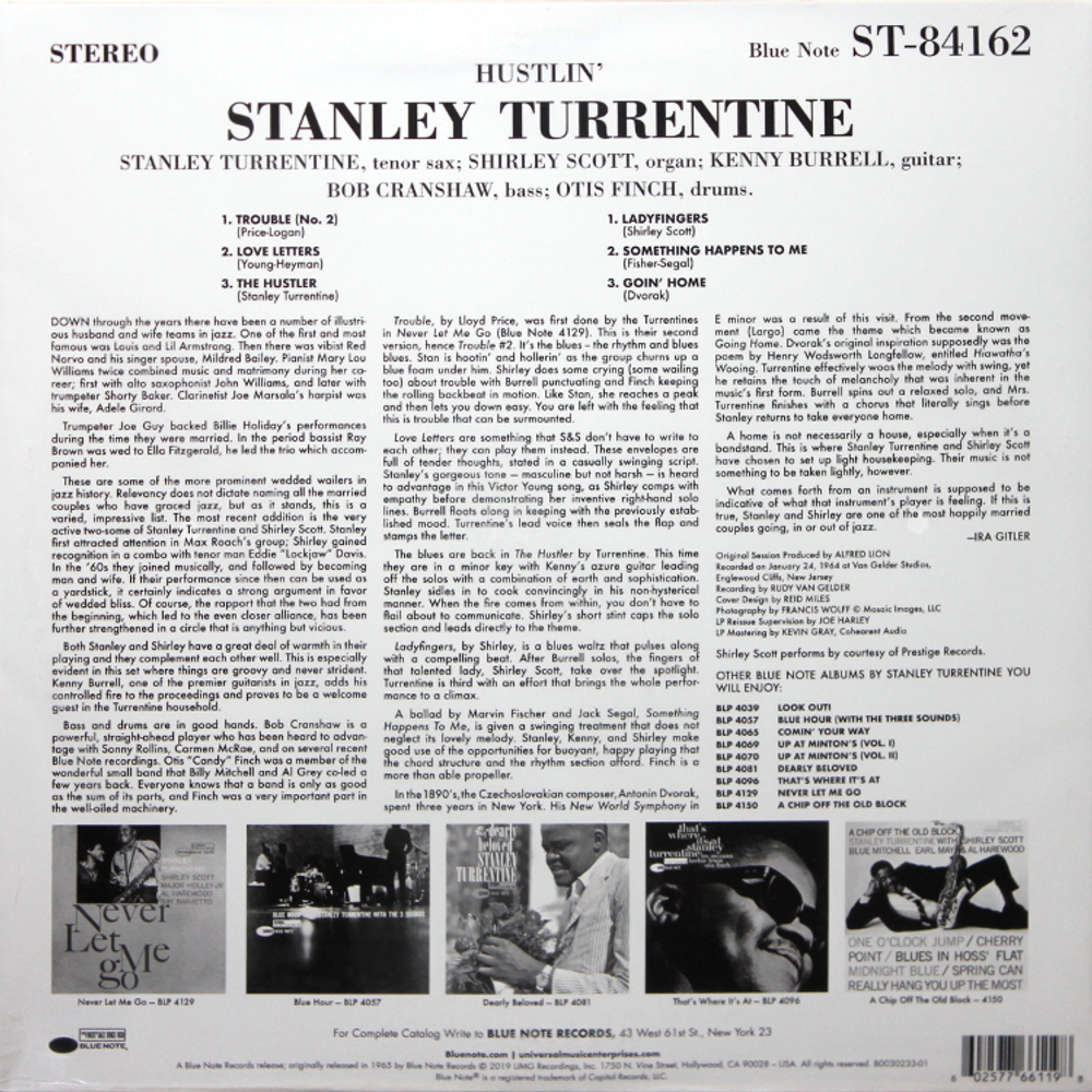 Stanley Turrentine / Hustlin' (LP)