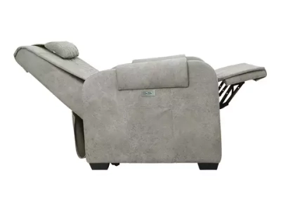 Массажное кресло реклайнер с подъемом FUJIMO LOUNGE UP F7003 VLFL Mouse,  Ivory,