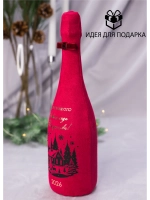 Украшение для новогодней бутылки