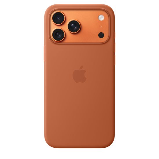 Чехол Silicone Case MagSafe для iPhone 17 Pro Max Терракотовый