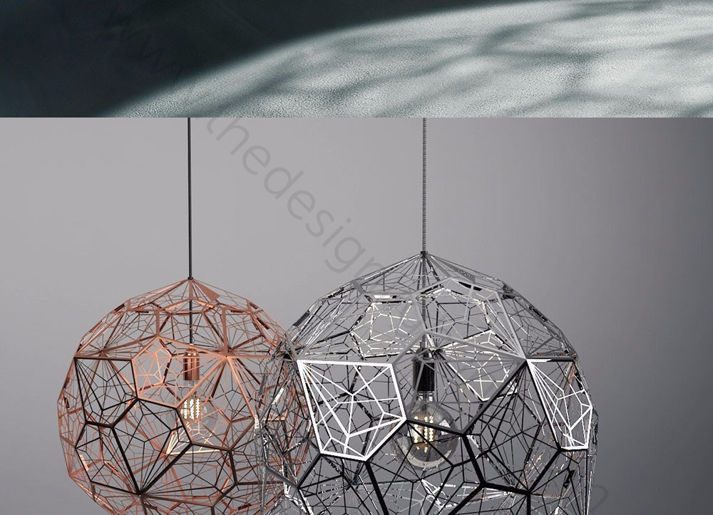 Pendant design lamp  Etch Web by Tom Dixon (Gold)