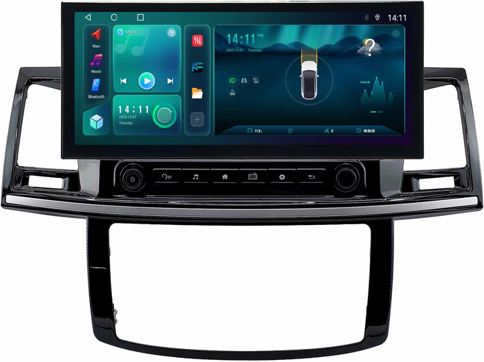 Магнитола для Toyota HiLux 7 2004-2015 - Kuberg монитор 12.5" в стиле LEXUS на Android 12, Быстрая, CarPlay, 4G SIM-слот