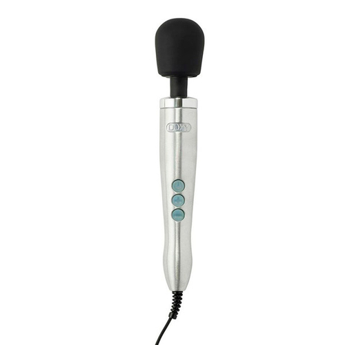 Мощный серебряный вибратор-вонд 37см Doxy Die Cast Extra Powerful Massage Wand Vibrator Silver