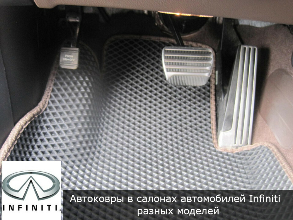 Автоковрики с бортами для Infiniti Q50 III рестайл (2017-)