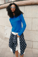 Облегающий топ с длинными рукавами - H&M