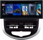 Магнитола для Hyundai Solaris, Accent 4 2010-2019 (тип 2) - Kuberg монитор 12.3" в стиле LEXUS на Android 12, 2К экран, Быстрая, CarPlay, 4G SIM-слот
