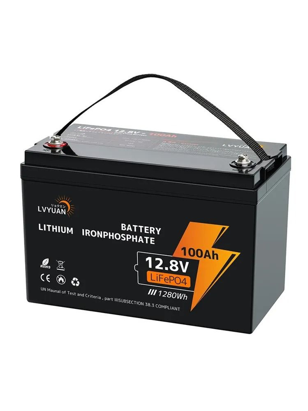 Аккумулятор Lifepo4 LVYUAN12.8 V 100Ah (12V 100A)