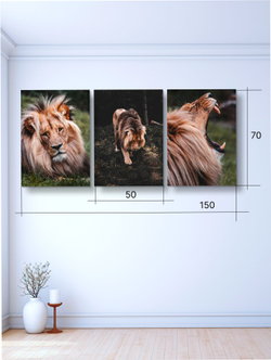 Картина Источник жизни модульная 50x70см 3шт.